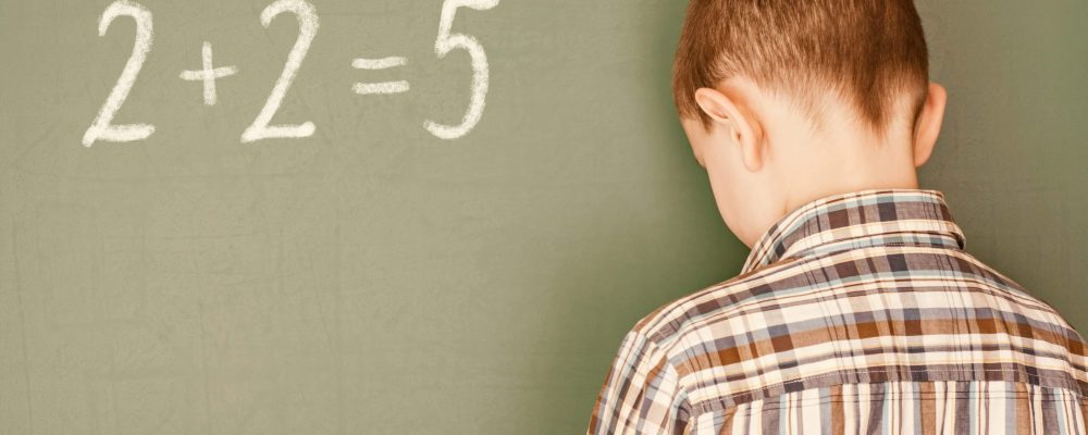 Boy incorrectly decisive simple mathematical example